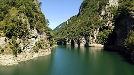 湖arsiè,景觀,山