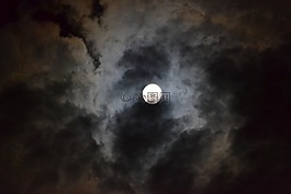 月亮,夜,黑暗