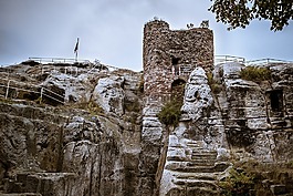 城堡,廢墟,保持