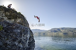 夏天,樂趣,跳