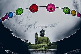 忠清南道,灯笼,青铜佛
