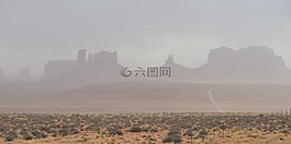 紀念碑山谷,風暴,路徑