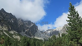 塔特拉,山,針