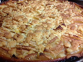 苹果饼,蛋糕,streusel