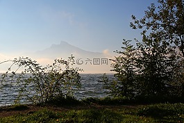 羊山,山,月亮湖