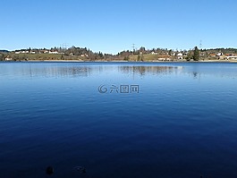 水,湖,太陽