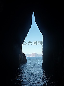 海,科西嘉,巖