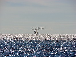 海,夏季假日,帆船
