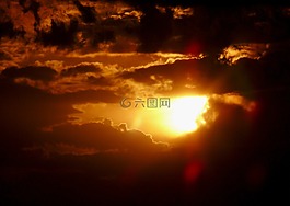 日落,黃昏,abendstimmung