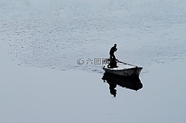 小船,游泳,男人