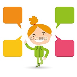 聊,討論,女孩