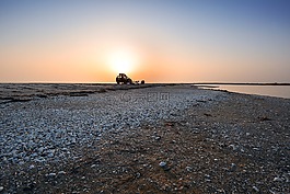 放松,海,日落