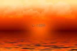 日落,云,天空