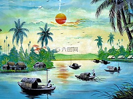 越南,表,景觀
