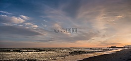 日落,凱布爾海灘,馬貝拉
