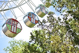 摩天輪,公園,夏季