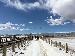 青海,鹽湖,茶卡鹽湖