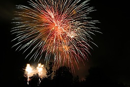 煙花爆竹,火箭,夜