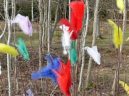 復(fù)活節(jié)羽毛,顏色,復(fù)活節(jié)