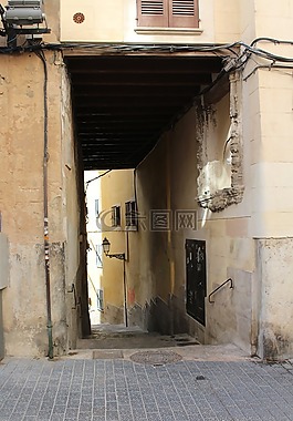 街,馬洛卡,胡同