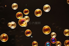 肥皂泡沫,黑色,飛