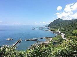 山,花蓮,海