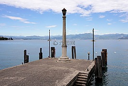 銀行,燈籠,湖
