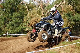 摩托車越野賽,跨越,四