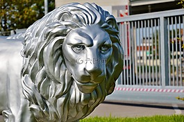 獅子,雕塑,數(shù)字