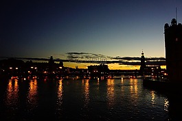 斯德哥爾摩,瑞典,夜景