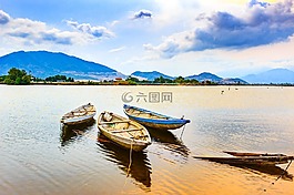 女王,吻,小船