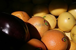 橙色,茄子,水果