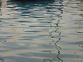 波,鏡像,水