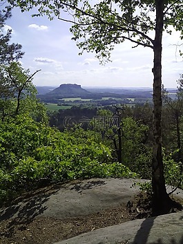 易北河砂巖山,爬,徒步旅行