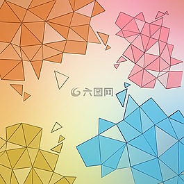 背景,柔和,几何