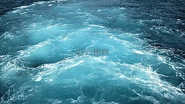 藍(lán)色的水,地中海,海