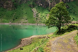 oberblegisee,湖,bergsee
