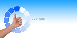 檢查,豎起大拇指,是