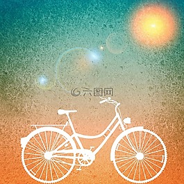 背景,太陽,自行車