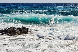 巖質(zhì)海岸,波,砸