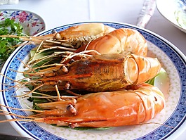 蝦,海鮮,吃