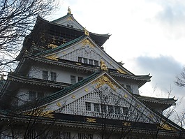 大阪城堡,城堡,天空