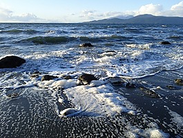 海洋,波,海
