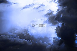 天空,云,光線