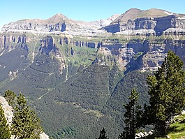 ordesa國家公園,山,景觀
