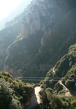 西班牙,巴塞羅那,蒙特塞拉特山