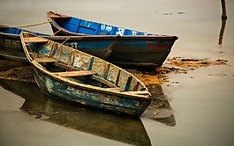 水,船,海灘