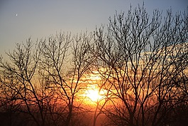 太陽,日落,余輝