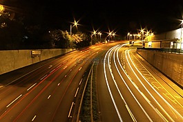 路,燈,夜
