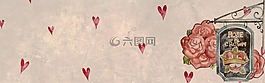 花,心,玫瑰
